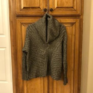 Green cowl neck sweater